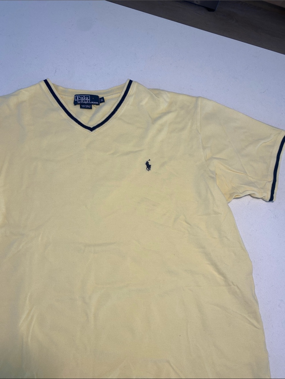 Men's Casual Yellow Crewneck Shirt